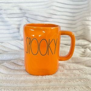 Rae Dunn Orange SPOOKY Halloween Mug